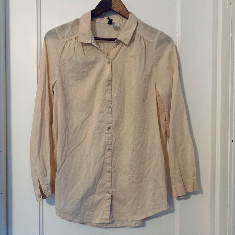 Lightweight Cream Button-Down